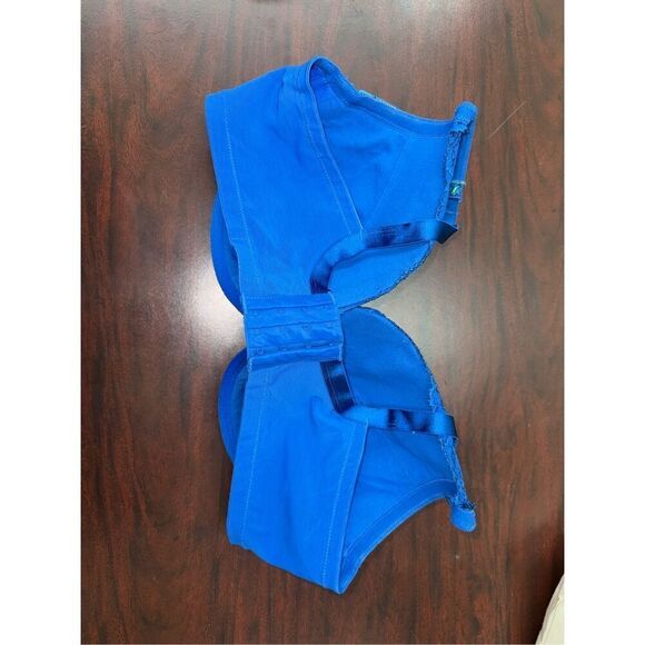 Cacique Blue and Green Lace Bra Size 44DD - Picture 3 of 6